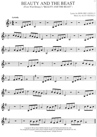 Partituras da Disney para violino