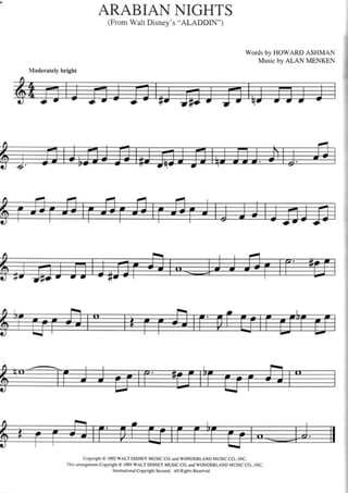 Partituras da Disney para violino