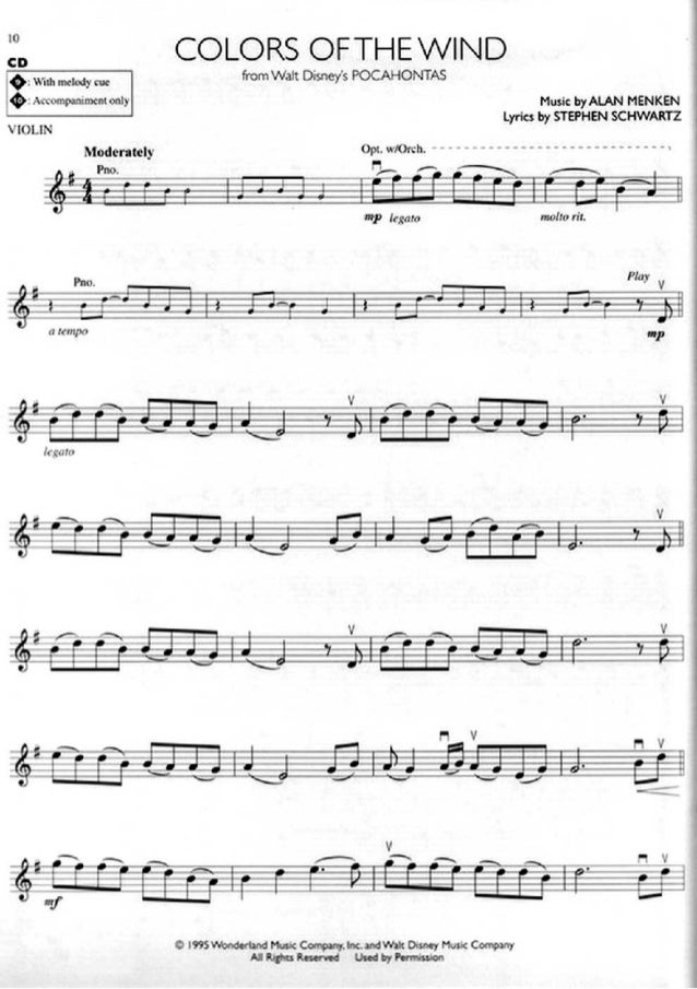 Partituras Da Disney Para Violino Partituras Da Disney Para Violino