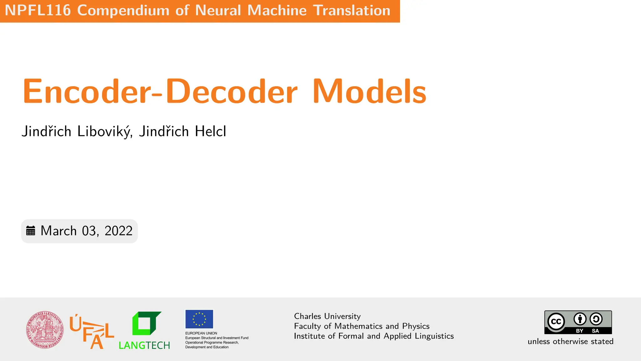 encoder and decoder for language modelss | PDF