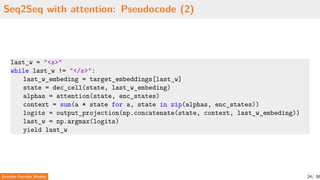 encoder and decoder for language modelss | PDF