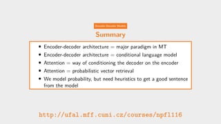 encoder and decoder for language modelss | PDF