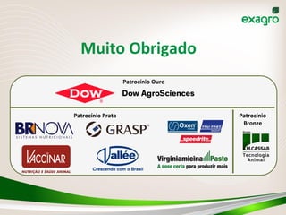 Muito	
  Obrigado	
  
Patrocínio	
  Ouro	
  
Patrocínio	
  Prata	
   Patrocínio	
  
Bronze	
  
 