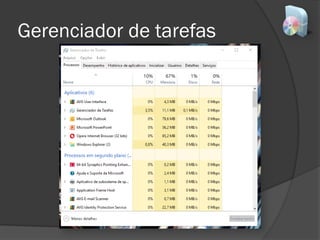 Gerenciador de tarefas
 