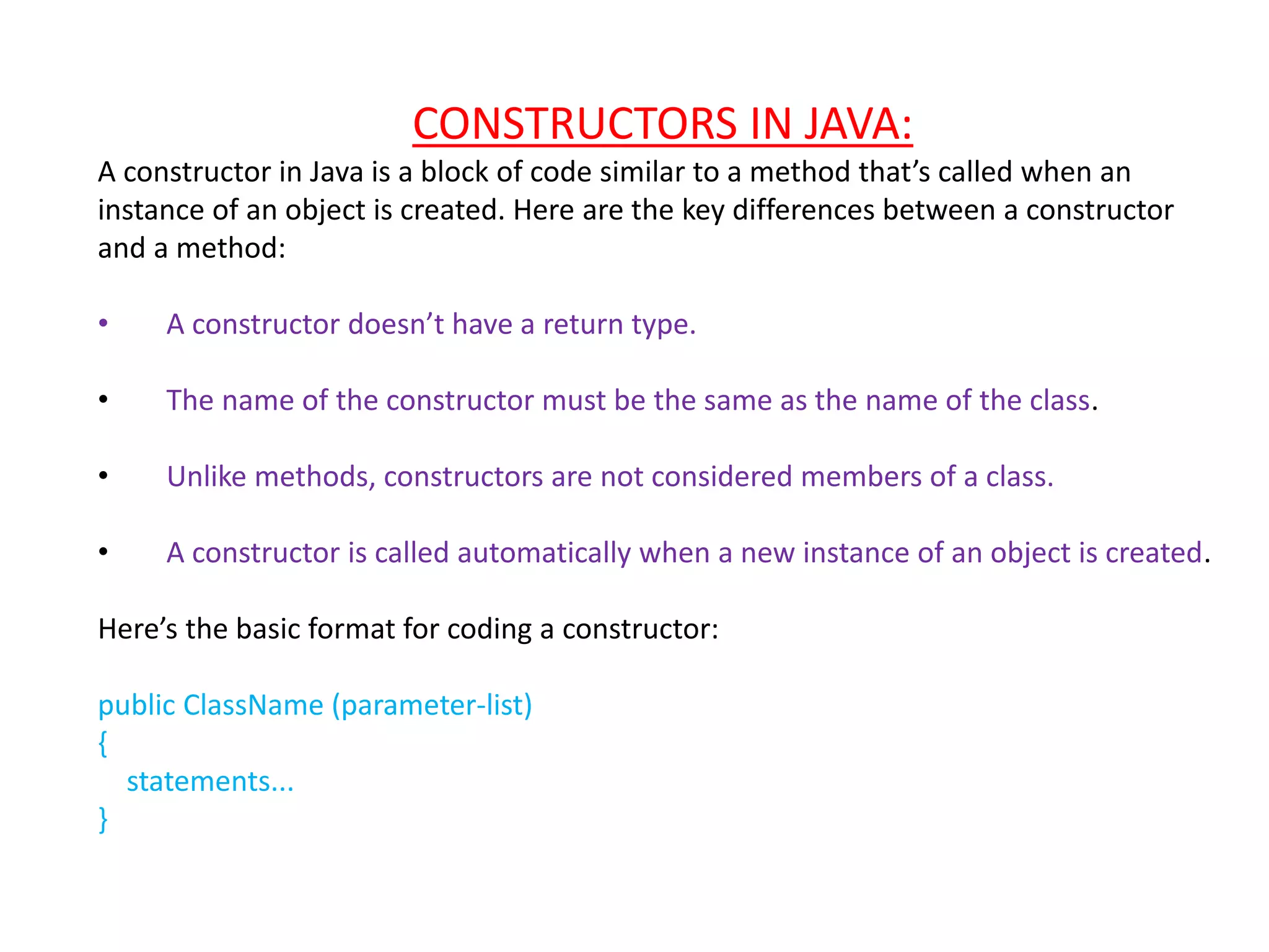 Fundamentals of OOP (Object Oriented Programming) | PPTX