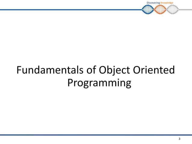 Fundamentals of OOP (Object Oriented Programming)