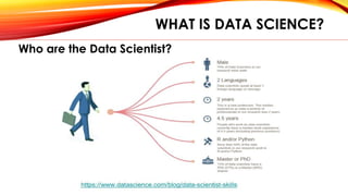 WHAT IS DATA SCIENCE?
Who are the Data Scientist?
 