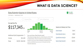 WHAT IS DATA SCIENCE?
 