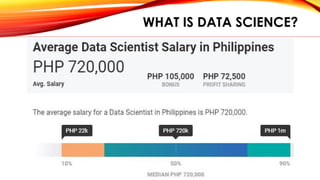 WHAT IS DATA SCIENCE?
 