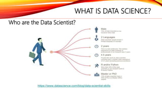 WHAT IS DATA SCIENCE?
Who are the Data Scientist?
 