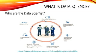WHAT IS DATA SCIENCE?
Who are the Data Scientist?
 