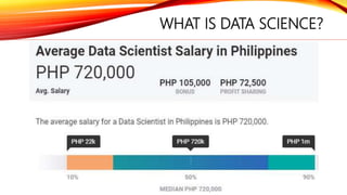 WHAT IS DATA SCIENCE?
 