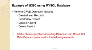 03-JDBC.pptx | Databases | Computer Software and Applications