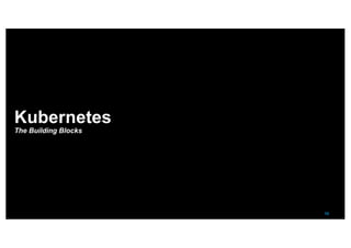 10
Kubernetes
The Building Blocks
 