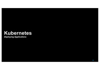 24
Kubernetes
Deploying Applications
 