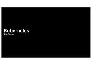 27
Kubernetes
The Cluster
 