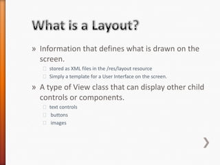 03 layouts & ui design - Android | PPTX