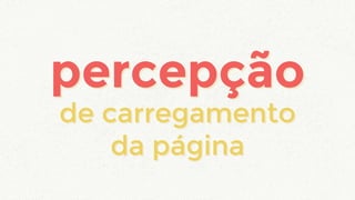 de carregamento
da página
percepçãopercepção
de carregamento
da página
 