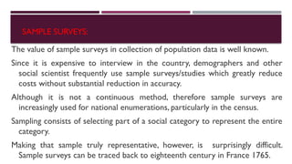 Methods of Population Data Collection final | PPT