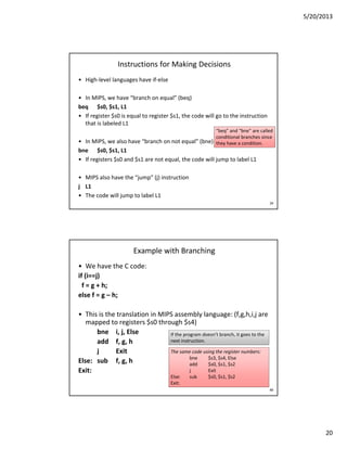03 mips assembly language | PDF