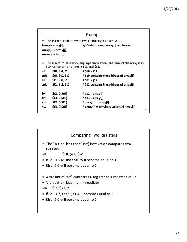 Program To Convert C To Mips