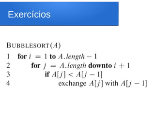 Exercícios
 