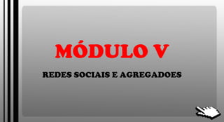 MÓDULO V REDES SOCIAIS E AGREGADOES 