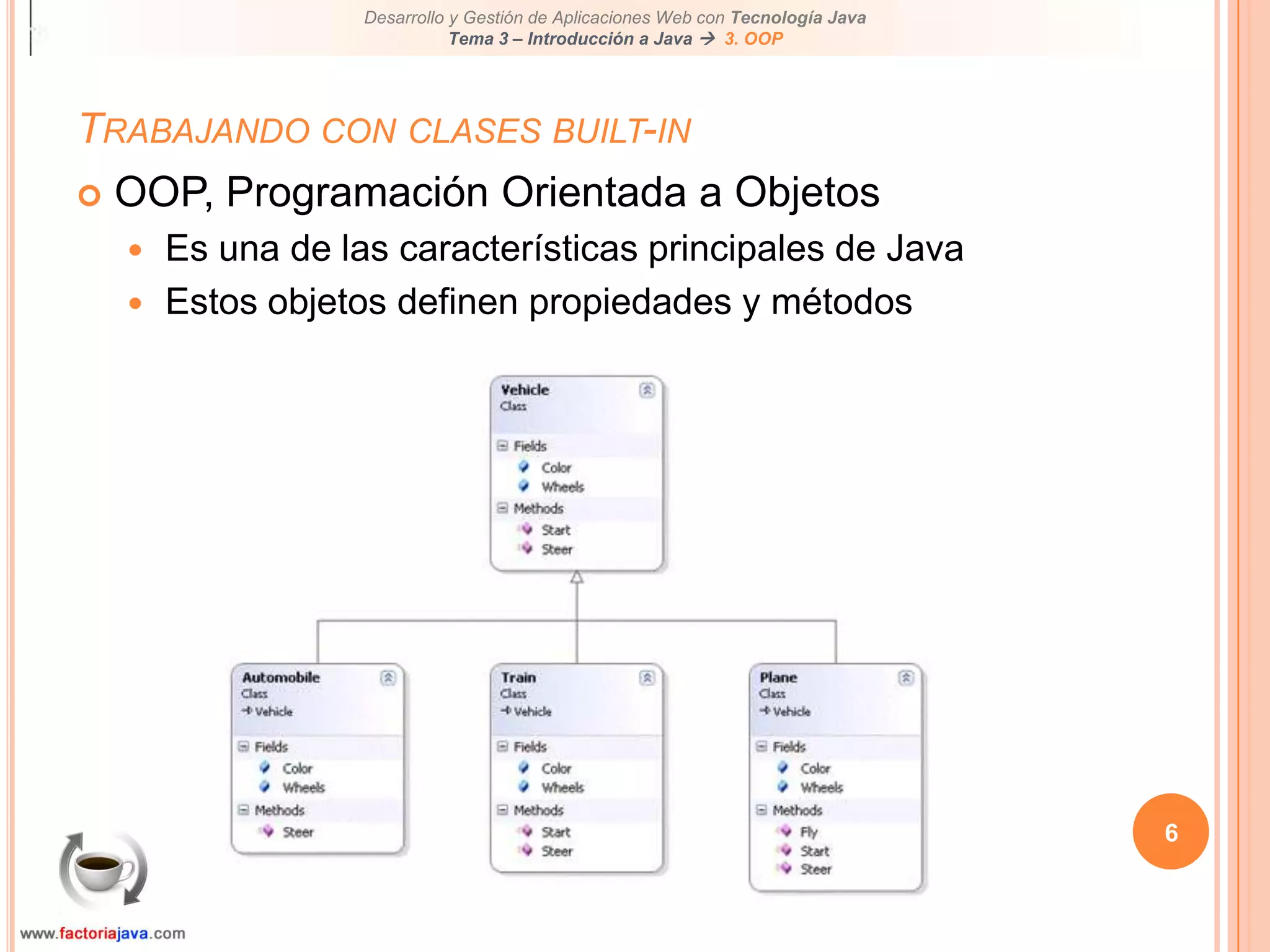 Diferenciar entre clases y objetos