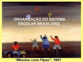 ORGANIZAÇÃO DO SISTEMA
ESCOLAR BRASILEIRO
 
