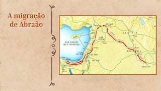 A migração
de Abraão
 