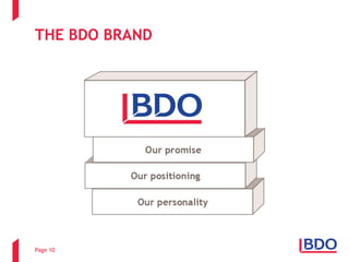 Page 10
THE BDO BRAND
 