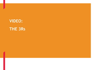 VIDEO:
THE 3Rs
 