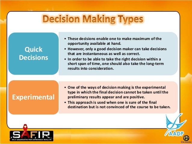decision making and problem solving strategies