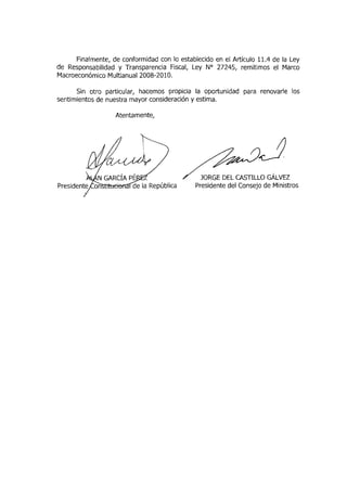 Proyecto De Ley 1545 De Equilibrio Finaciero 2008