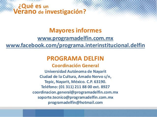 ¿Qué es el Programa Delfín?