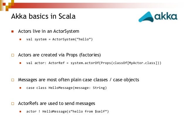 Building reactive systems with Akka