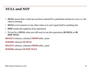 03-Relational-Databases-and-SQL.pptx relation database | PPTX