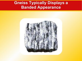 Gneiss Typically Displays a Banded Appearance 