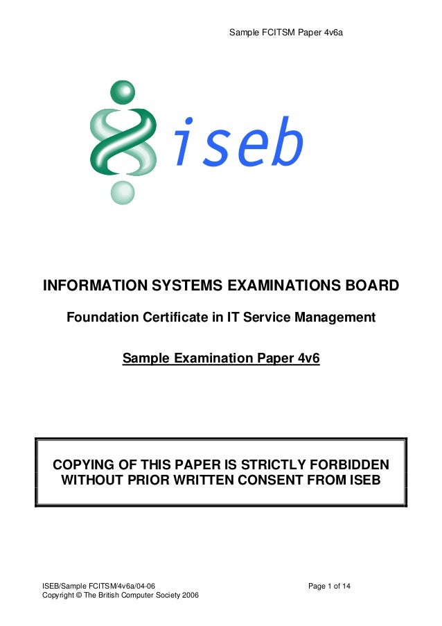 Iseb intermediate sample papers bcs 02 image