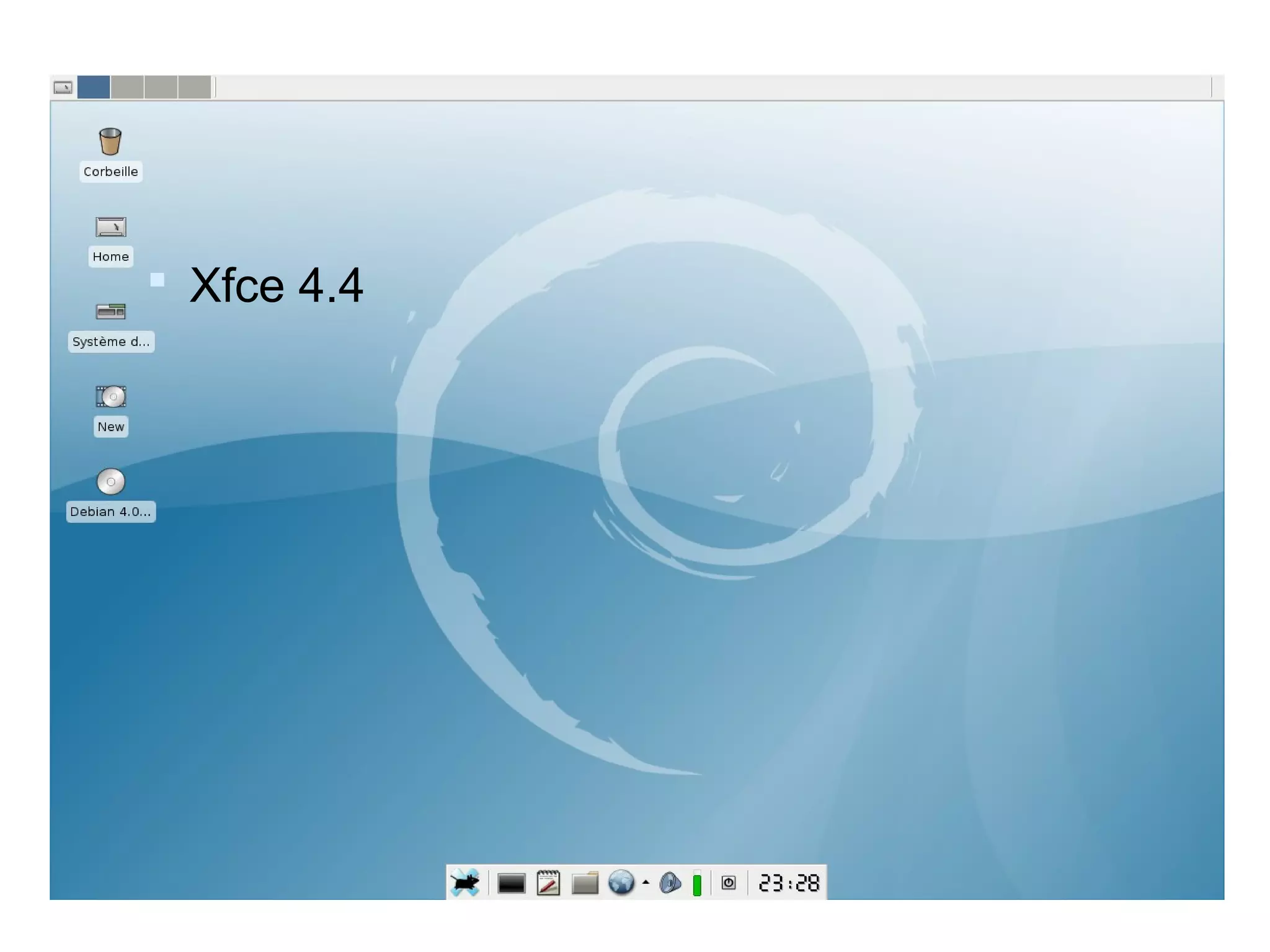  Xfce 4.4
 