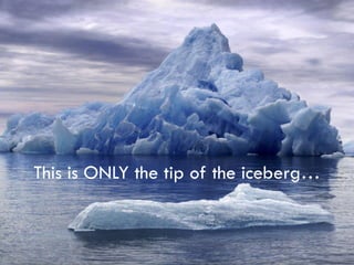 This is ONLY the tip of the iceberg…
 