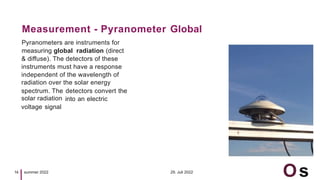 Solar measurement and its application in industry | PPTX