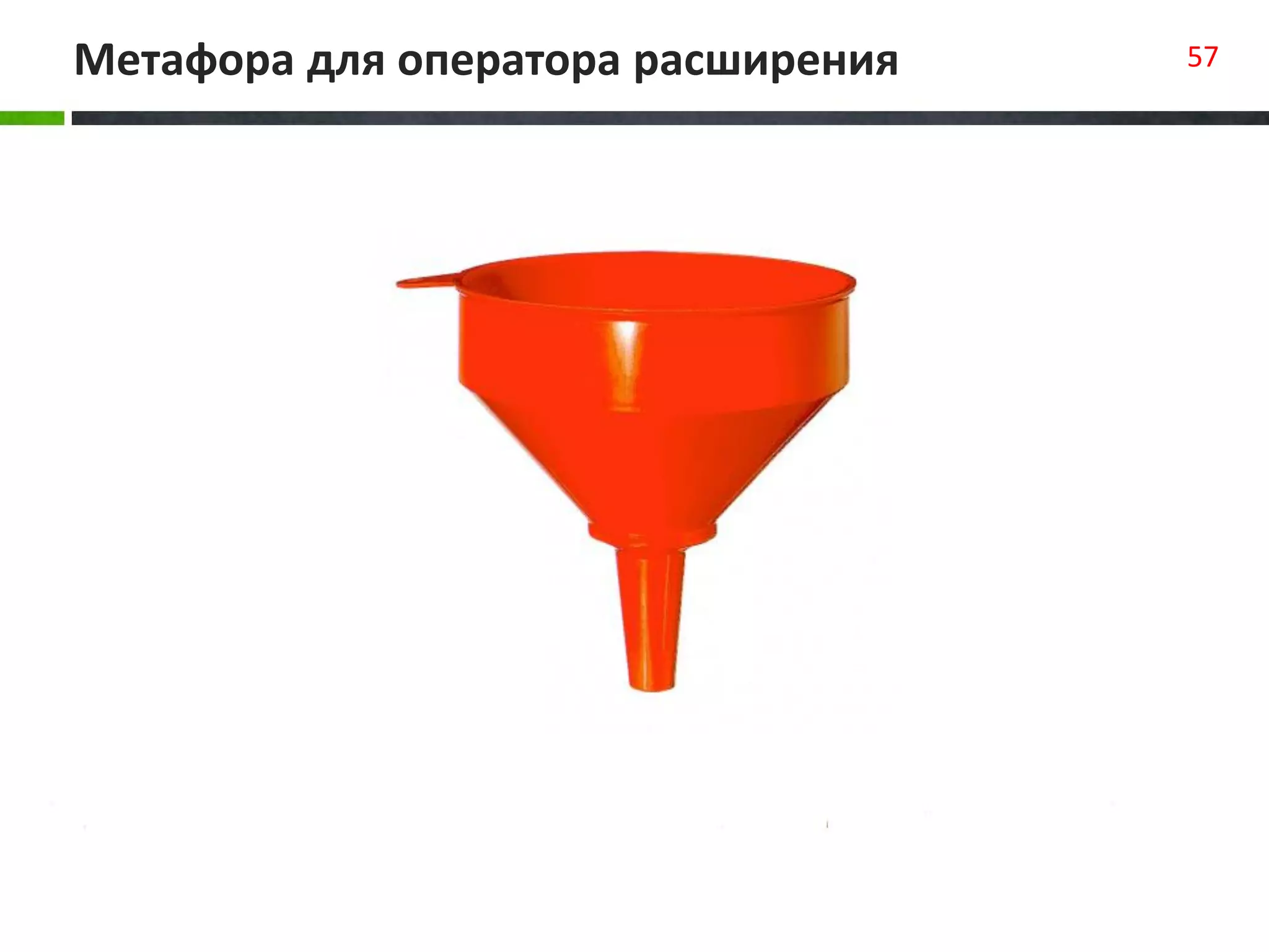 Метафора для оператора расширения 57
 