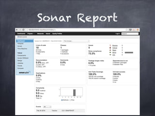 Sonar Report
 