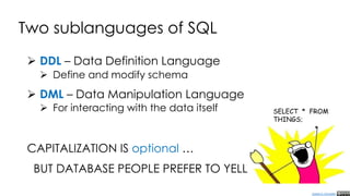 Sql Is Yelling Bases de datos, clases, metodos y teoria | PDF