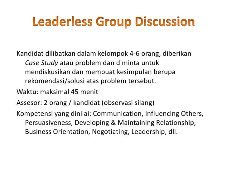 Leaderless Group Exercise 34