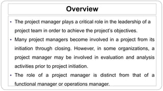 03 - THE ROLE OF THE PROJECT MANAGER (PMBOK Ch - 03).pptx
