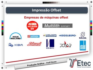 Impressão Offset
Empresas de máquinas offset
 