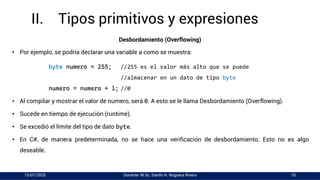 03 - Unidad II - La Plataforma .NET y C# - 2. Tipos Primitivos y ...