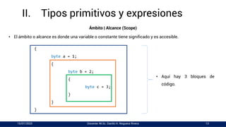 03 - Unidad II - La Plataforma .NET y C# - 2. Tipos Primitivos y ...